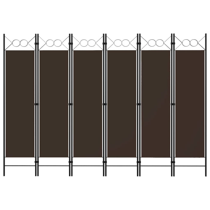 Paravento a 6 Pannelli Marrone 240x180 cm cod mxl 76943