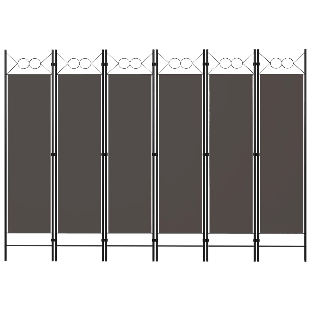 Paravento a 6 Pannelli Antracite 240x180 cm 320713