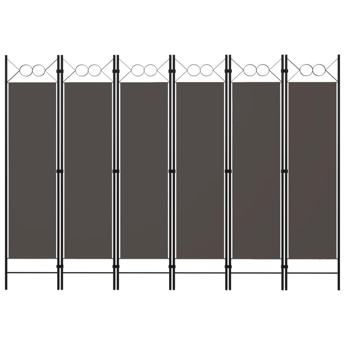 Paravento a 6 Pannelli Antracite 240x180 cm 320713