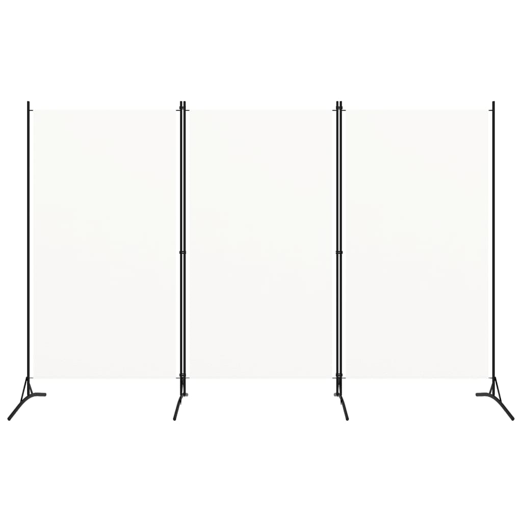 Divisorio a 3 Pannelli Bianco 260x180 cm in Tessutocod mxl 72961