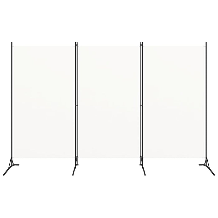 Divisorio a 3 Pannelli Bianco 260x180 cm in Tessutocod mxl 72961