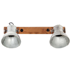 Lampada da Parete in Stile Industriale Argento 45x25 cm E27 cod mxl 68800