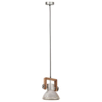 Lampada a Sospensione Industriale 25 W Argento Rotonda 19cm E27 cod mxl 71295