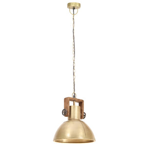 Lampada a Sospensione Industriale 25 W Ottone Rotonda 30 cm E27 320533