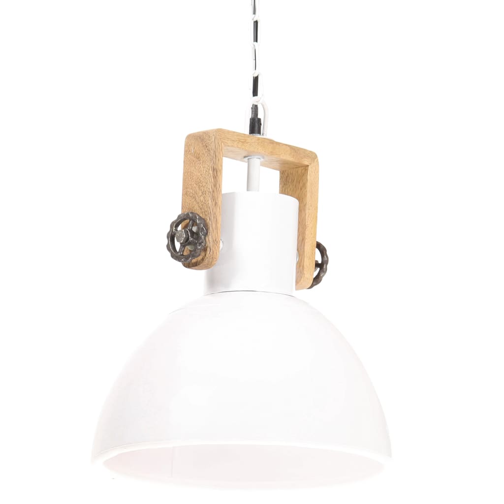 Lampada a Sospensione Industriale 25 W Bianca Rotonda 30 cm E27 320539