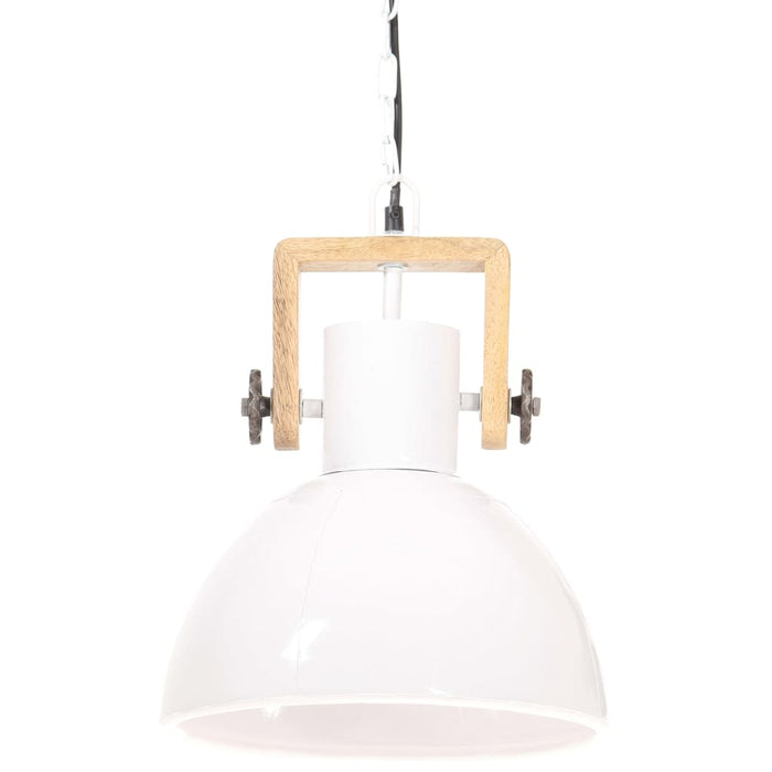 Lampada a Sospensione Industriale 25 W Bianca Rotonda 30 cm E27 320539