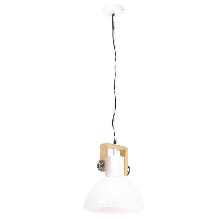 Lampada a Sospensione Industriale 25 W Bianca Rotonda 30 cm E27 320539