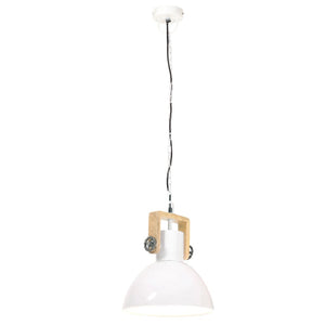 Lampada a Sospensione Industriale 25 W Bianca Rotonda 30 cm E27 320539