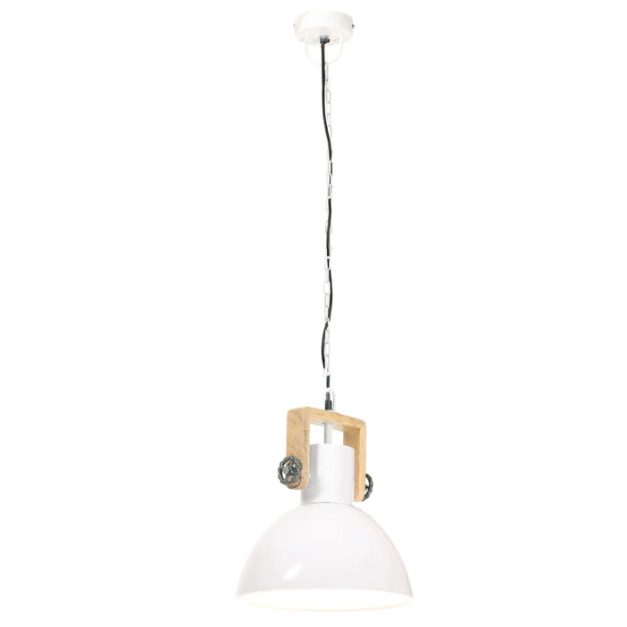 Lampada a Sospensione Industriale 25 W Bianca Rotonda 30 cm E27 320539