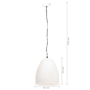 Lampada a Sospensione Industriale 25 W Bianca Rotonda 42 cm E27 cod mxl 57233