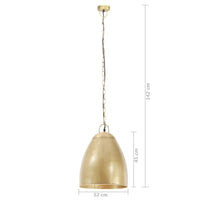 Lampada a Sospensione Industriale 25 W Ottone Rotonda 32 cm E27 320560