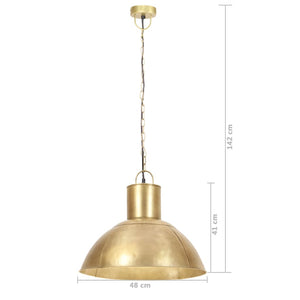 Lampada a Sospensione 25 W Ottone Rotonda 48 cm E27 320564