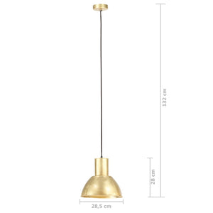 Lampada a Sospensione 25 W Ottone Rotonda 28,5 cm E27 320568