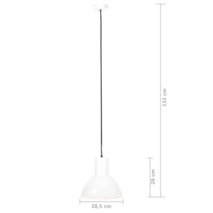 Lampada a Sospensione 25 W Bianca Rotonda 28,5 cm E27 cod mxl 63478