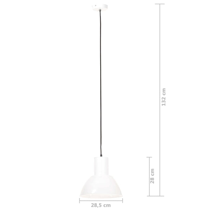 Lampada a Sospensione 25 W Bianca Rotonda 28,5 cm E27 cod mxl 63478