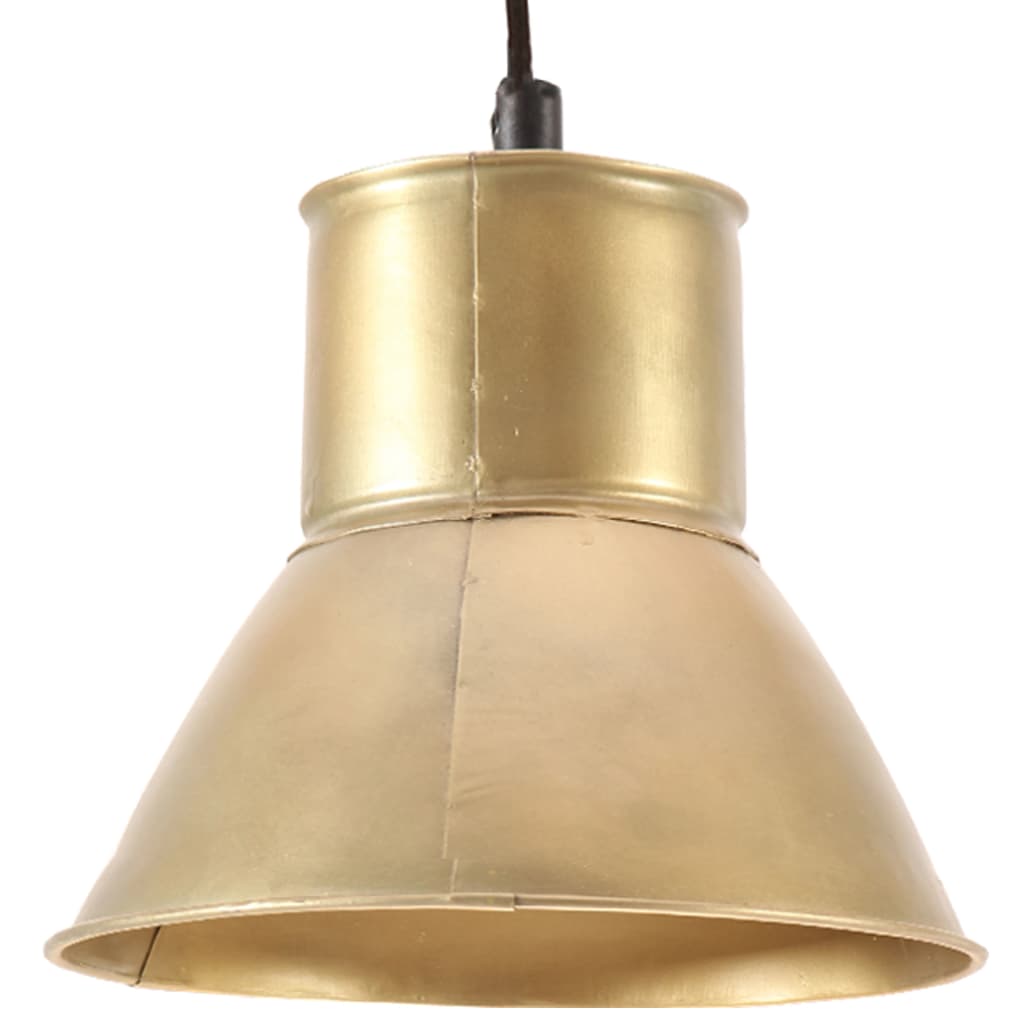 Lampada a Sospensione 25 W Ottone Rotonda 17 cm E27 320572