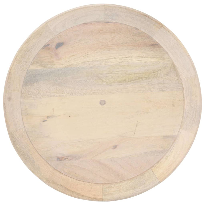 Tavolino di Servizio Ø50x55 cm in Legno Massello di Mango 320599