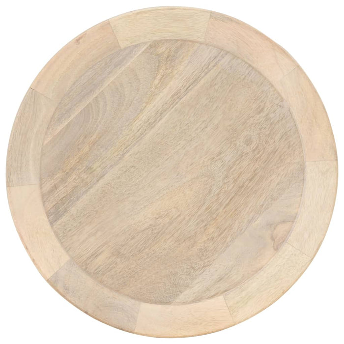 Tavolino di Servizio Ø40x45 cm in Legno Massello di Mango 320600