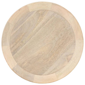 Tavolino di Servizio Ø40x45 cm in Legno Massello di Mango 320600