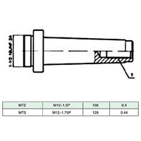 Set Strumenti di Foraggio 15 pz 50 mm con Teste MT3-F1-12 146684