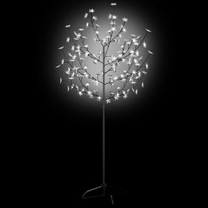 Albero di Natale 120 LED Bianco Freddo Ciliegio in Fiore 150 cm