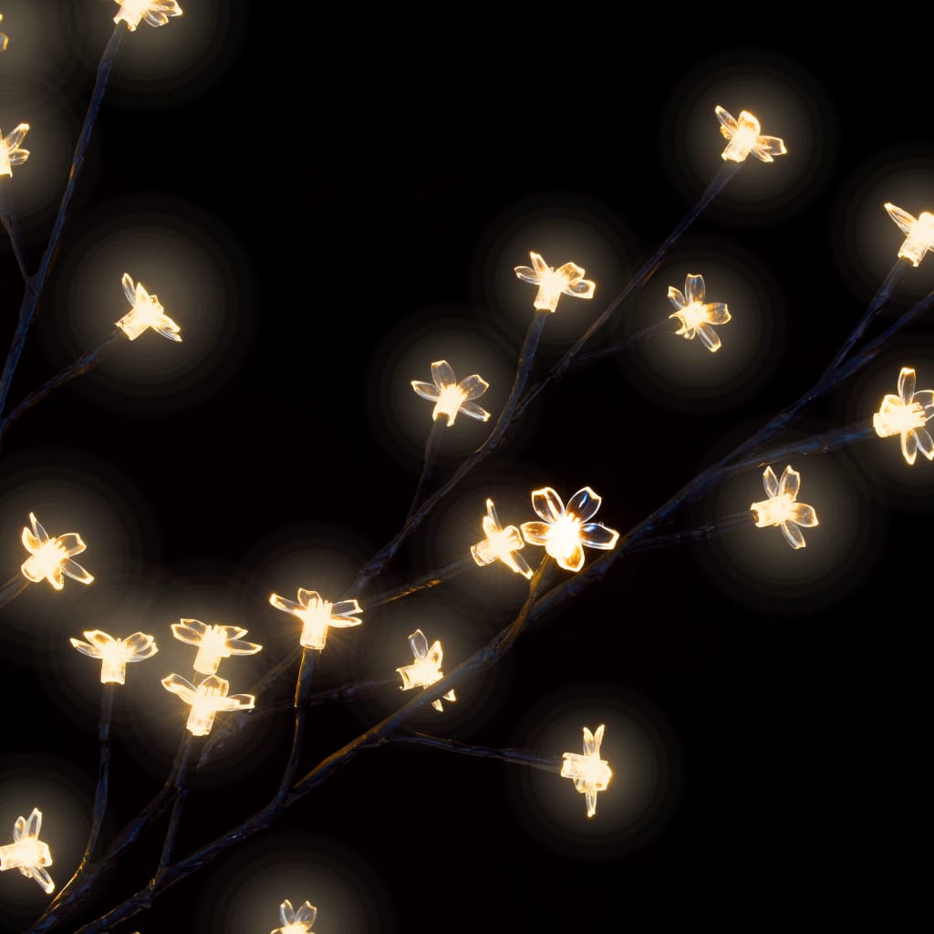 Albero di Natale 200 LED Bianco Caldo Ciliegio in Fiore 180 cm