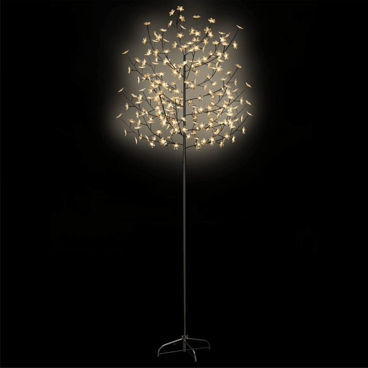 Albero di Natale 220 LED Bianco Caldo Ciliegio in Fiore 220 cm