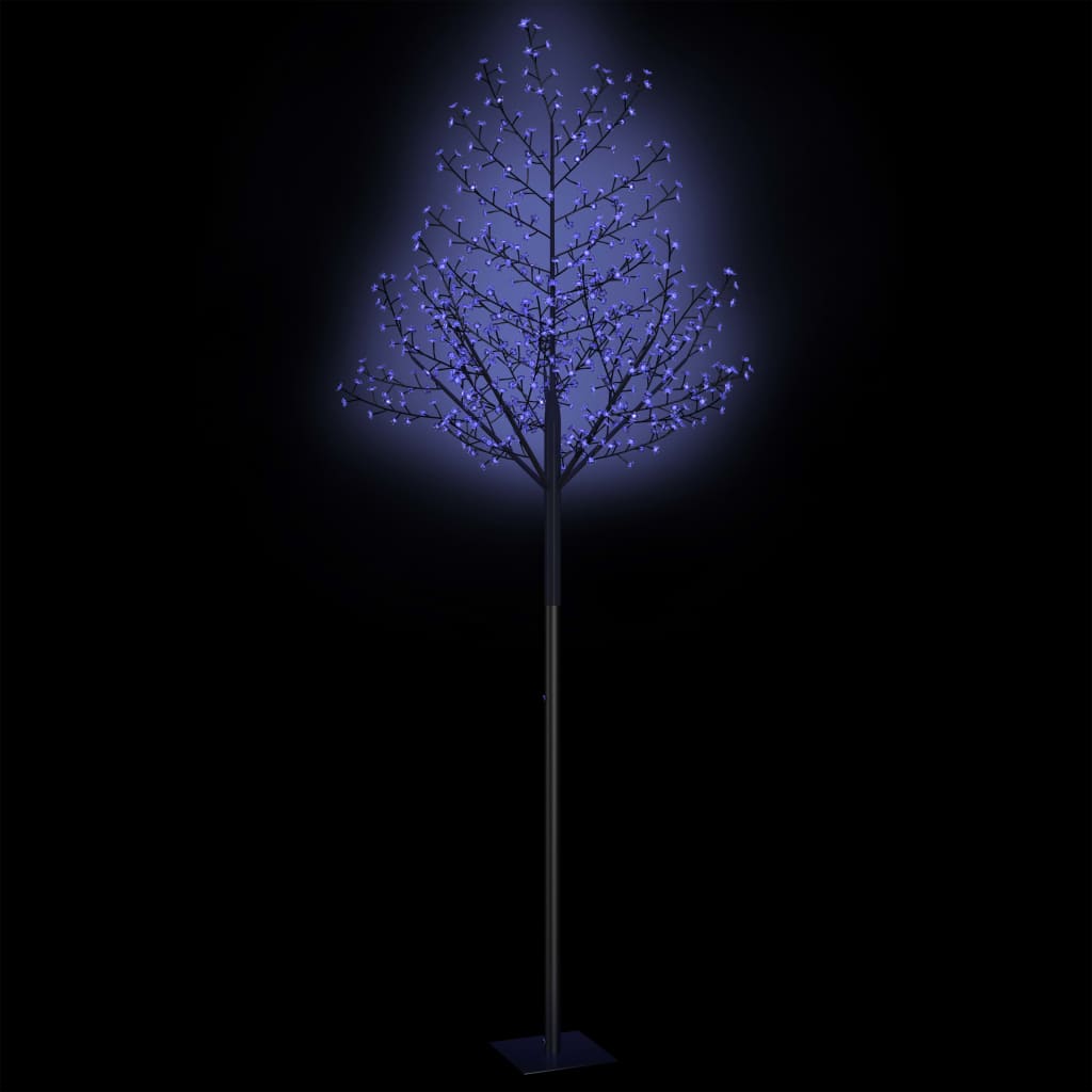 Albero di Natale 600 LED Luce Blu Ciliegio in Fiore 300 cm