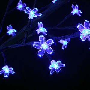 Albero di Natale 600 LED Luce Blu Ciliegio in Fiore 300 cm