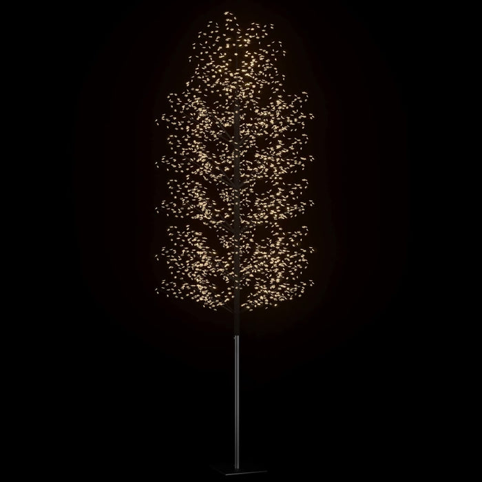 Albero di Natale 2000 LED Bianco Caldo Ciliegio in Fiore 500cm