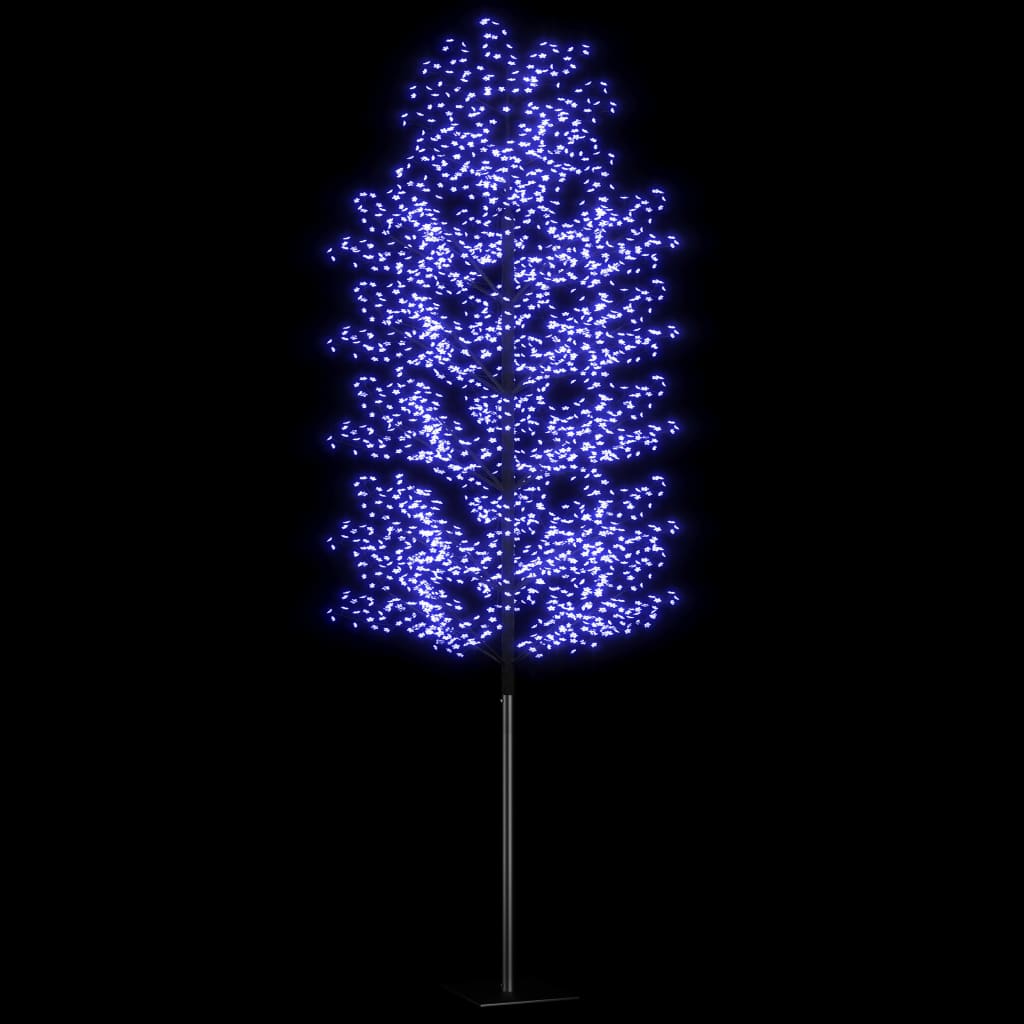 Albero di Natale 2000 LED Blu Ciliegio in Fiore 500cm