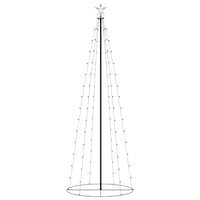 Albero di Natale a Cono con 100 LED Bianco Caldo 70x180 cm 51284