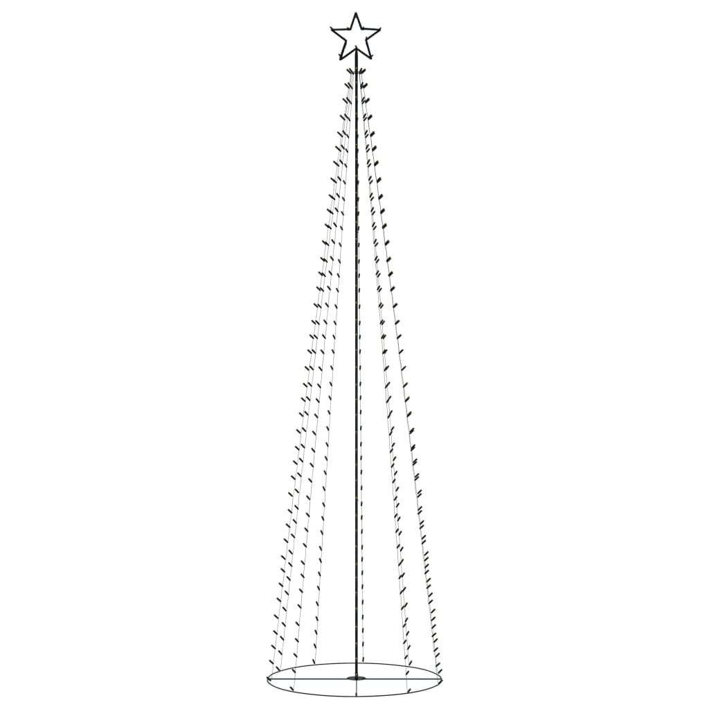 Albero di Natale a Cono con 400 LED Bianco Caldo 100x360 cm cod mxl 57768