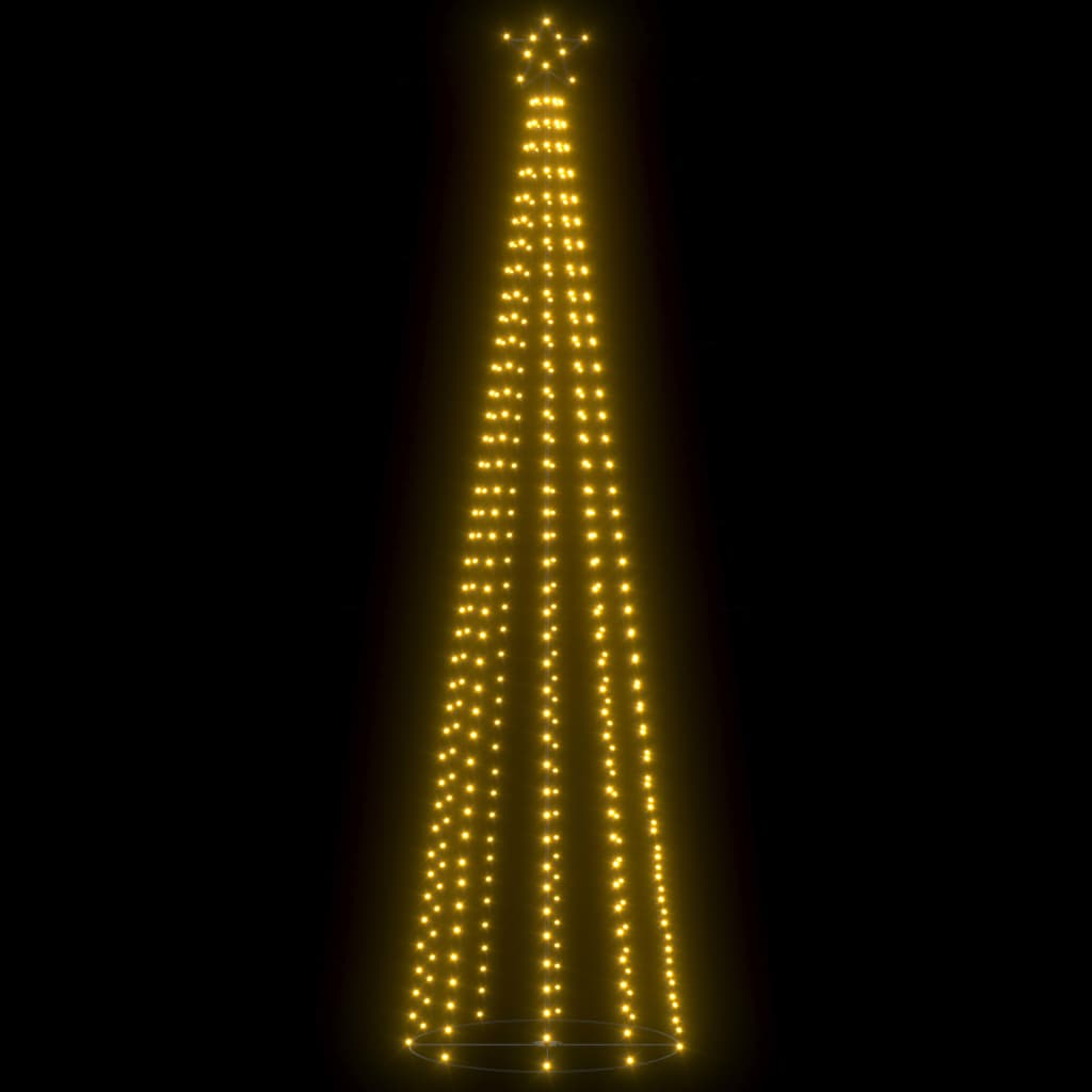 Albero di Natale a Cono con 400 LED Bianco Caldo 100x360 cm cod mxl 57768