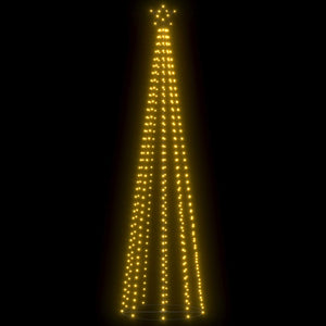 Albero di Natale a Cono con 400 LED Bianco Caldo 100x360 cm cod mxl 57768