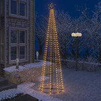 Albero di Natale a Cono con 400 LED Bianco Caldo 100x360 cm cod mxl 57768