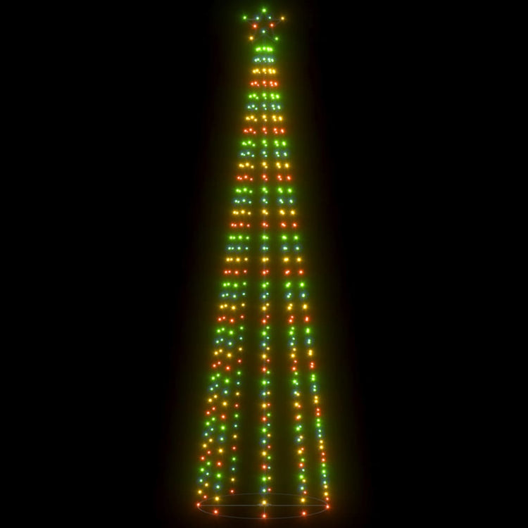 Albero di Natale a Cono con 400 LED Colorati 100x360 cm