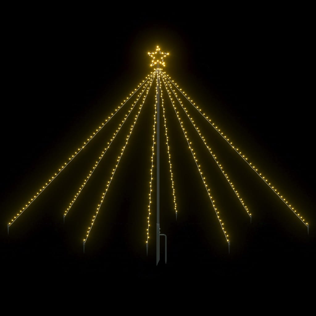 Albero di Natale Cascata Luci LED Interni Esterni 400 LED 2,5 m cod mxl 26055