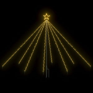 Albero di Natale Cascata Luci LED Interni Esterni 400 LED 2,5 m cod mxl 26055