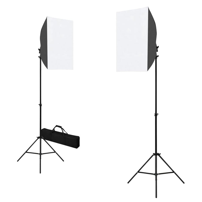 Kit per Studio Fotografico con Luci Softbox e Fondali 3055054