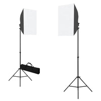 Kit per Studio Fotografico con Luci Softbox e Fondali 3055055