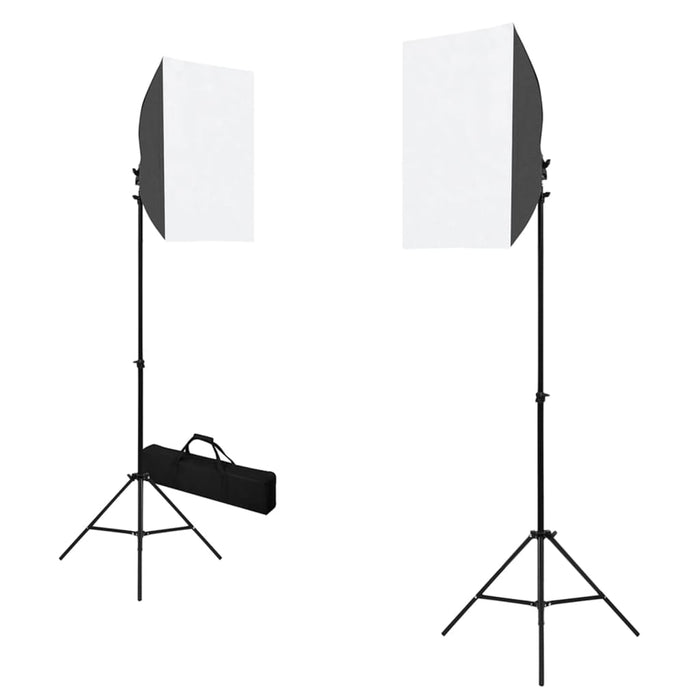 Kit per Studio Fotografico con Luci Softbox e Fondali 3055055