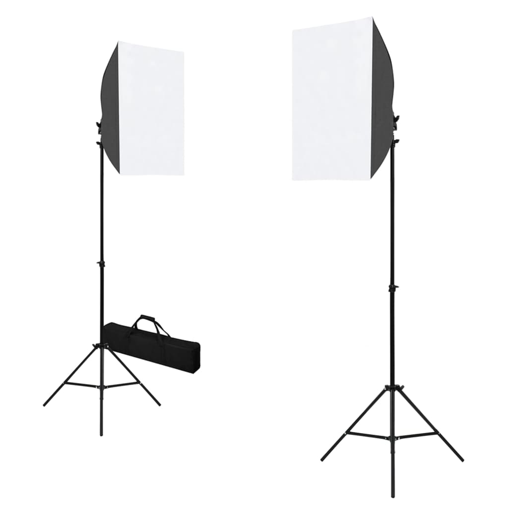 Kit per Studio Fotografico con Luci Softbox e Fondale 3055059