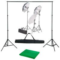 Kit per Studio Fotografico con Set di Luci e Fondale 3055117