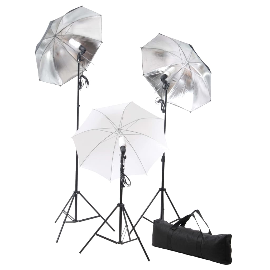 Kit per Studio Fotografico con Set di Luci e Fondale 3055117