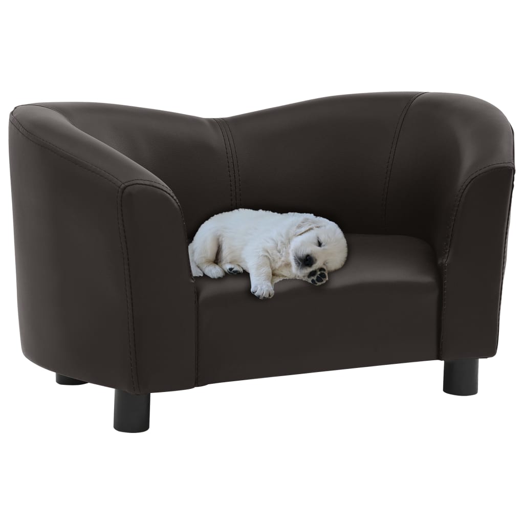 Divano per Cani Marrone 67x41x39 cm in Similpelle cod mxl 53714