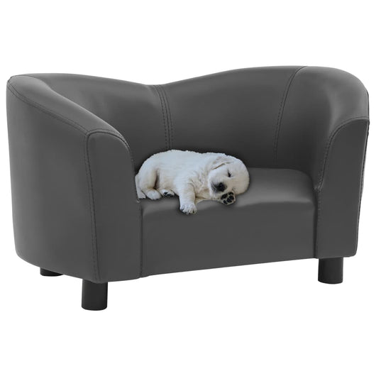 Divano per Cani Grigio 67x41x39 cm in Similpelle 170948