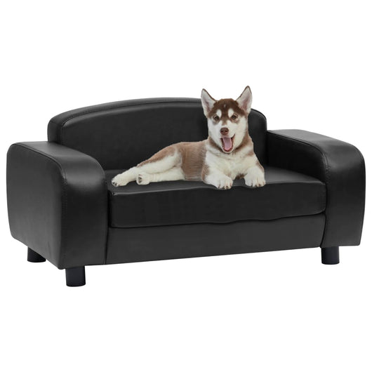 Divano per Cani Nero 80x50x40 cm in Similpelle cod mxl 50383