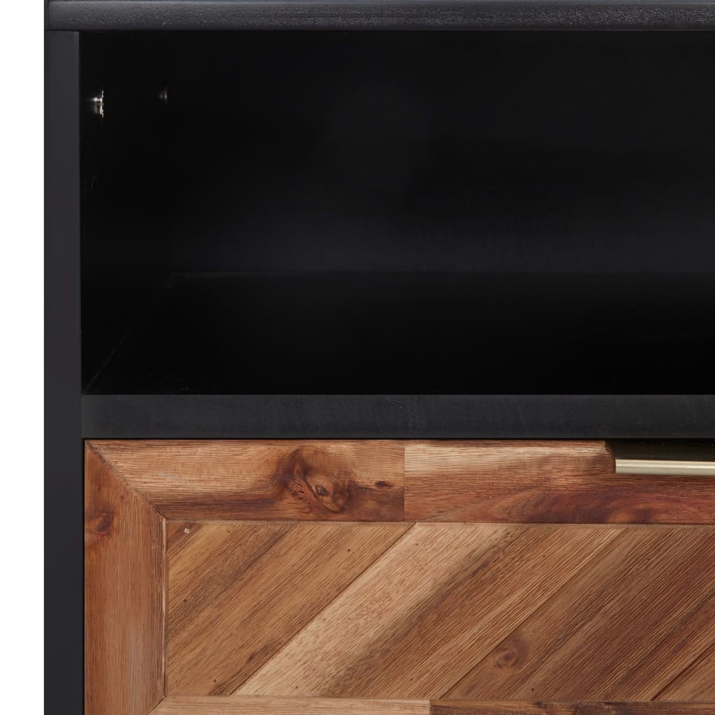 Mobile Porta TV 100x35x45 cm in Legno Massello di Acacia e MDF cod mxl 12630