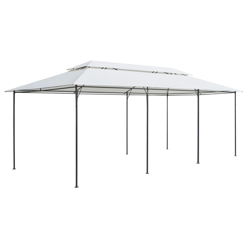 Gazebo 600x298x270 cm Bianco 180g/m² cod mxl 66033